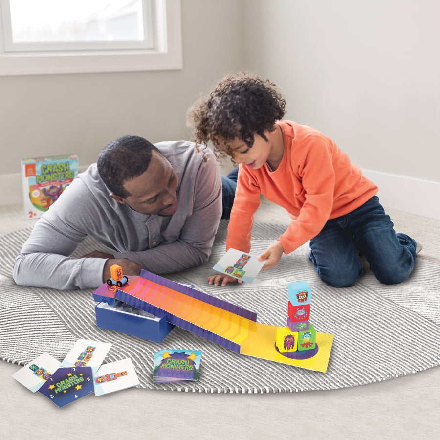 NEW! Peaceable Kingdom Crash Monsters - The Stack, Skate and Crash Game!