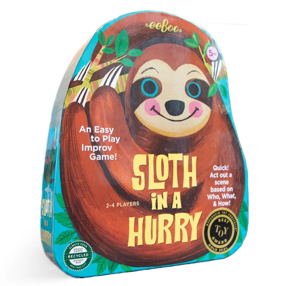 eeBoo Sloth In A Hurry - An Improvisational Game