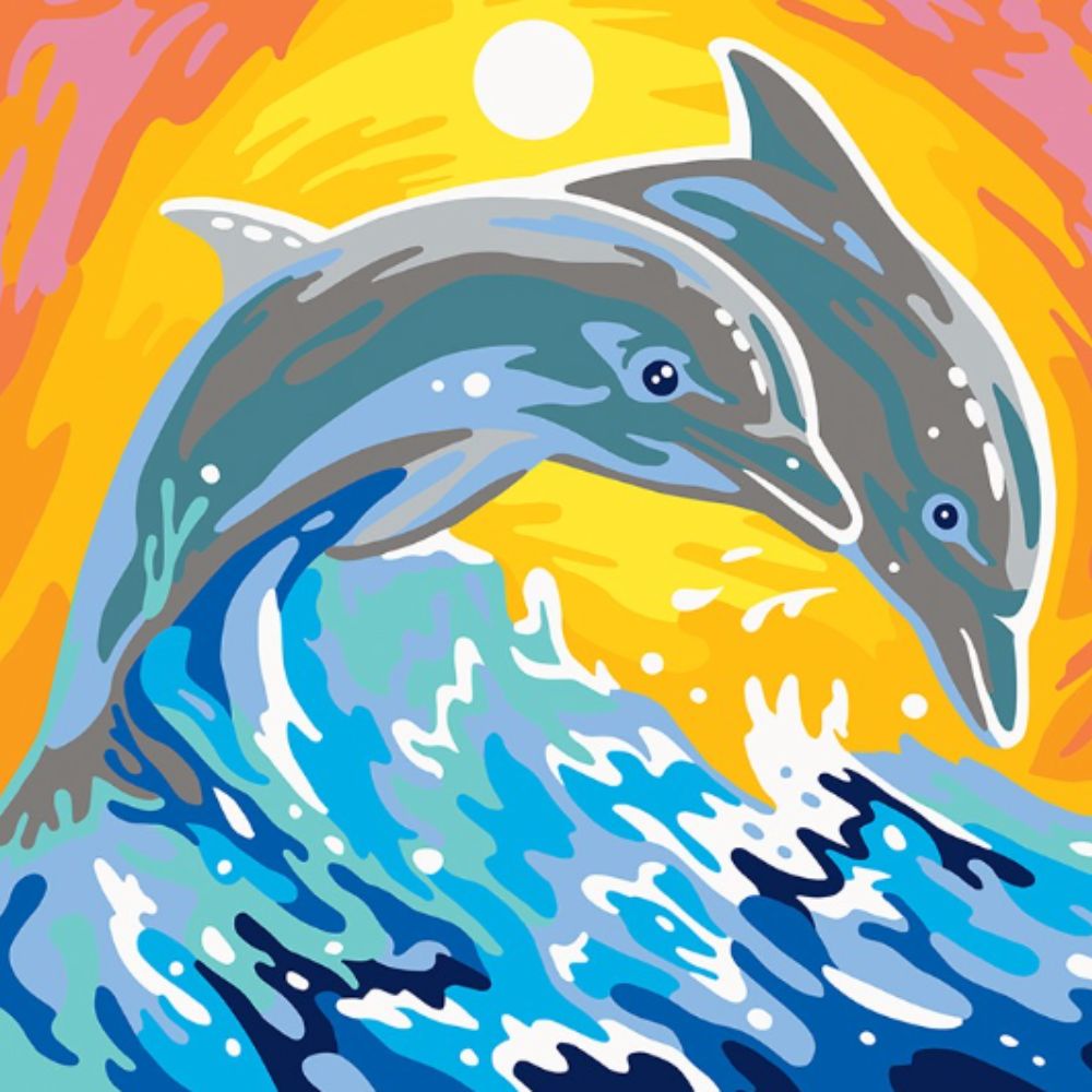 Colorizzy Painting By Numbers Dolphins