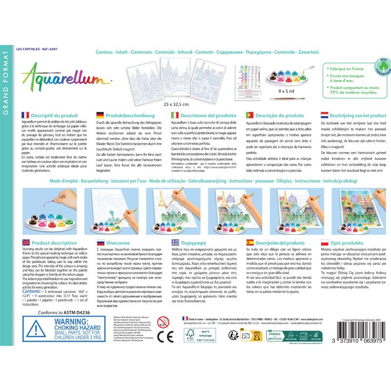 Aquarellum Capitals - Painting Kit for Kids