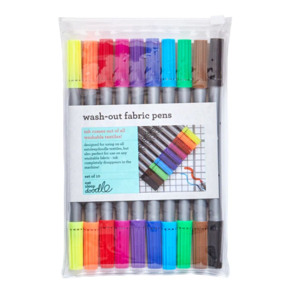 Eat Sleep Doodle - Wash Out Pen Set - Classic Colours