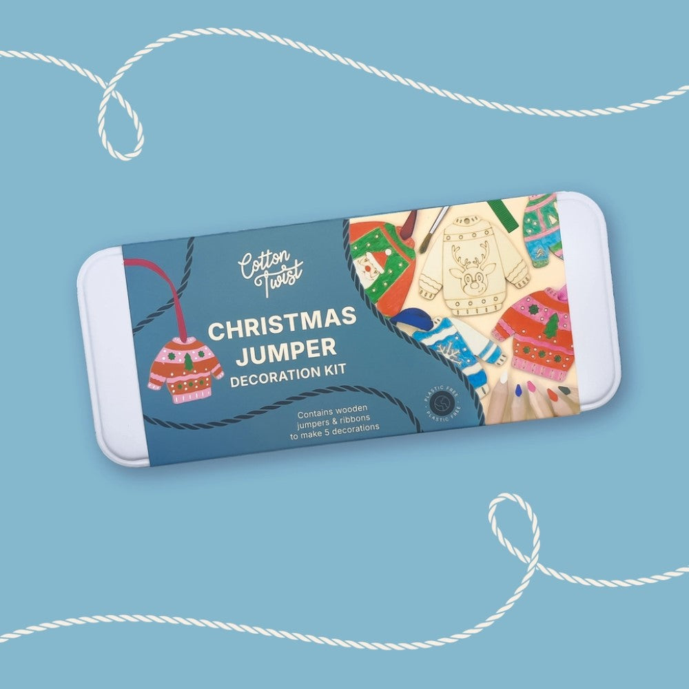 Cotton Twist Christmas Jumper Colouring Decoration Kit