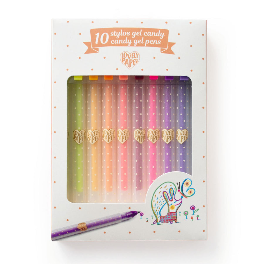 Djeco 10 Candy Gel Pens - DD03779