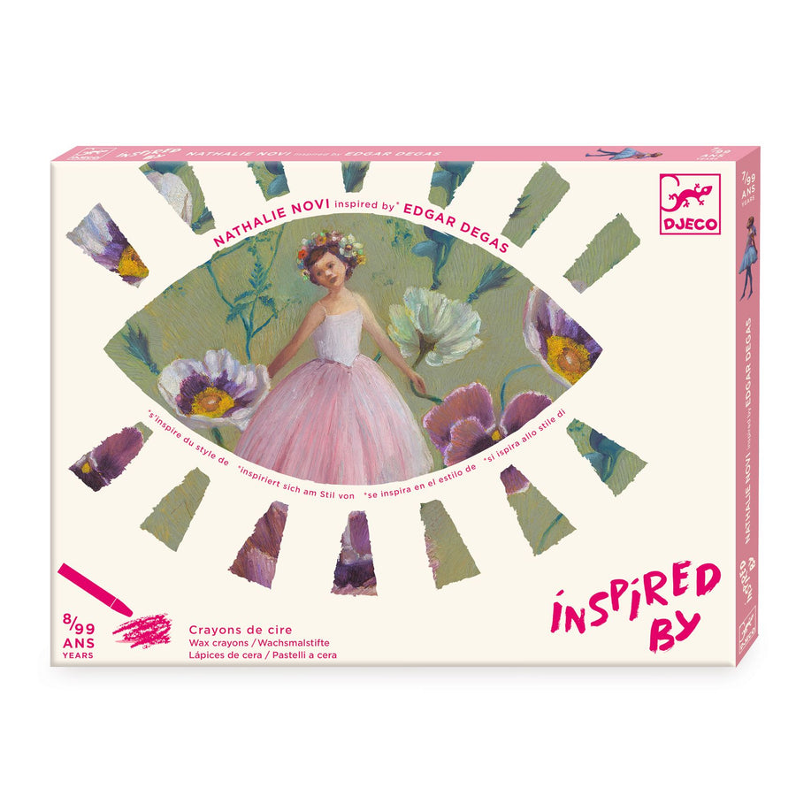 Djeco Inspired By - The Ballerina (Edgar Degas) Oil Pastel Set