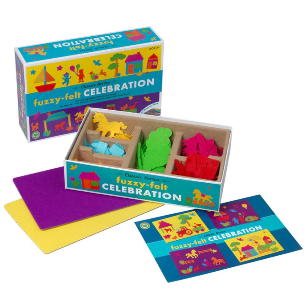 Fuzzy Felt Retro Drawer Gift Set - Celebration