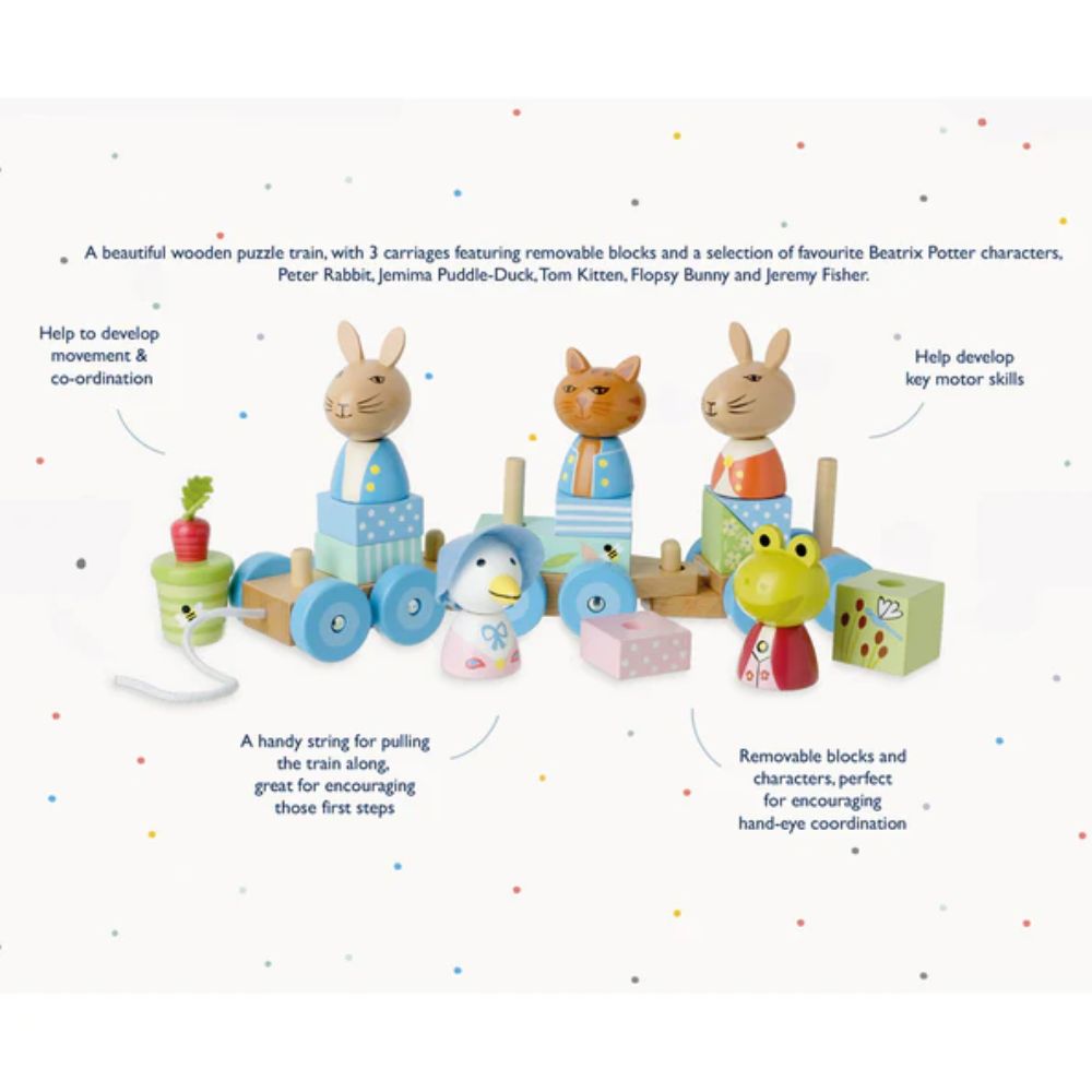 Orange Tree Toys - Peter Rabbit Wooden Puzzle Train