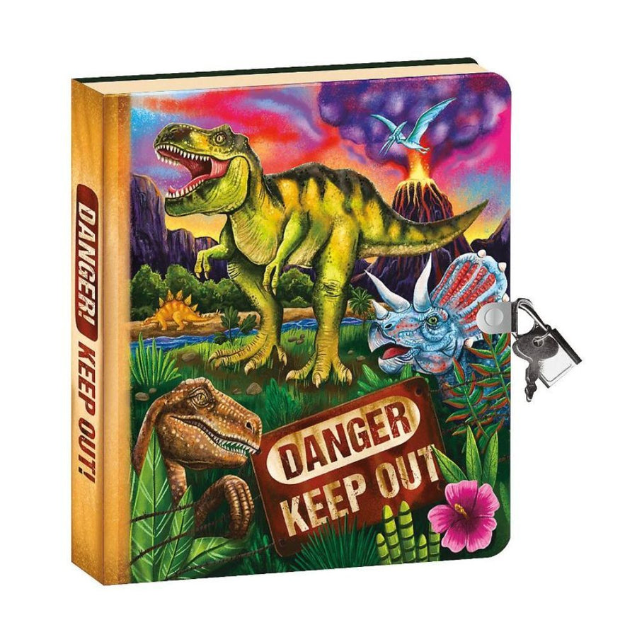 Peaceable Kingdom Lock & Key Diary - Dinosaur Glow in the Dark