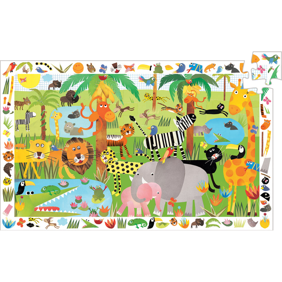 Djeco Observation Childrens Jigsaw Puzzle, Jungle
