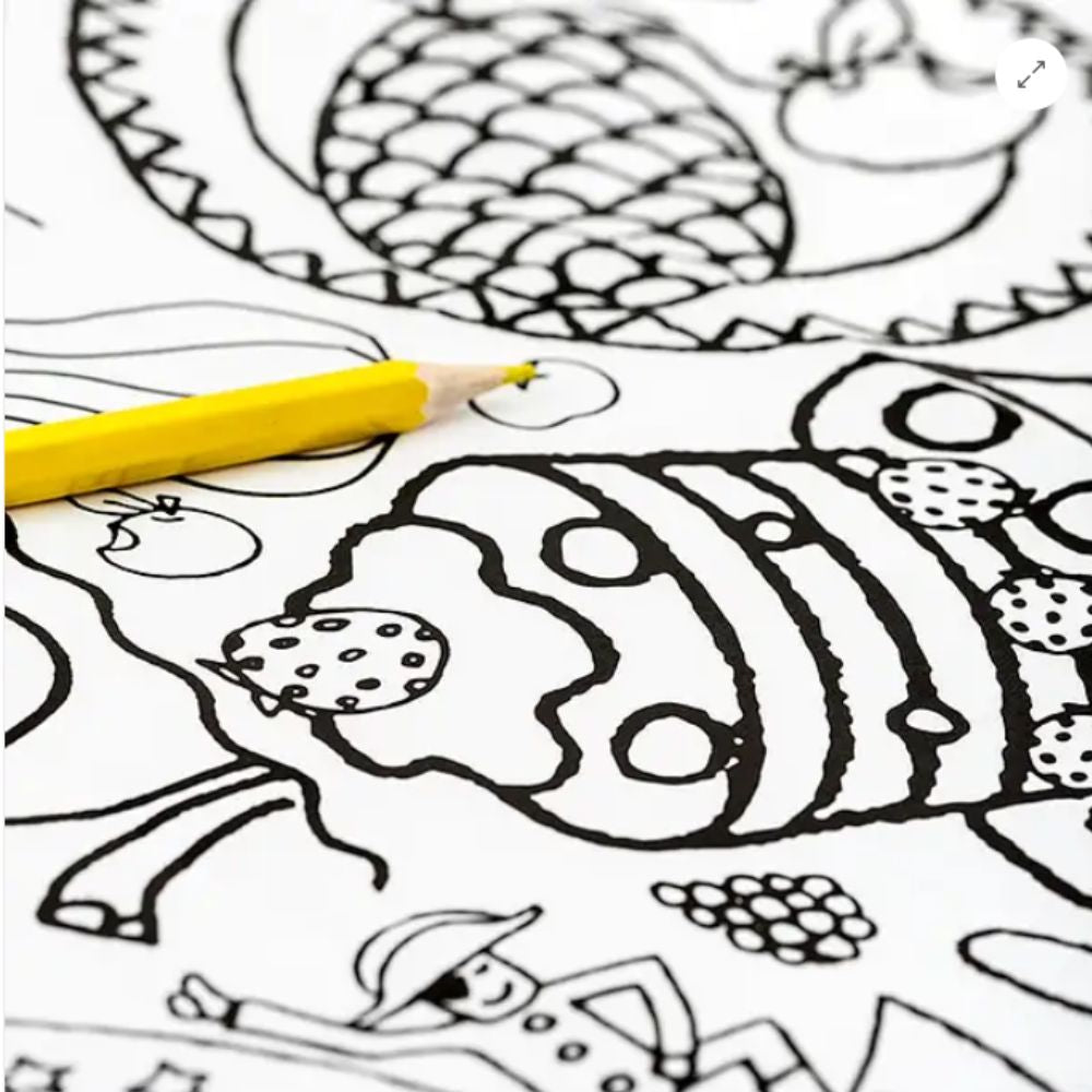 Eggnogg Colour-In Giant Poster / Tablecloth - Teatime