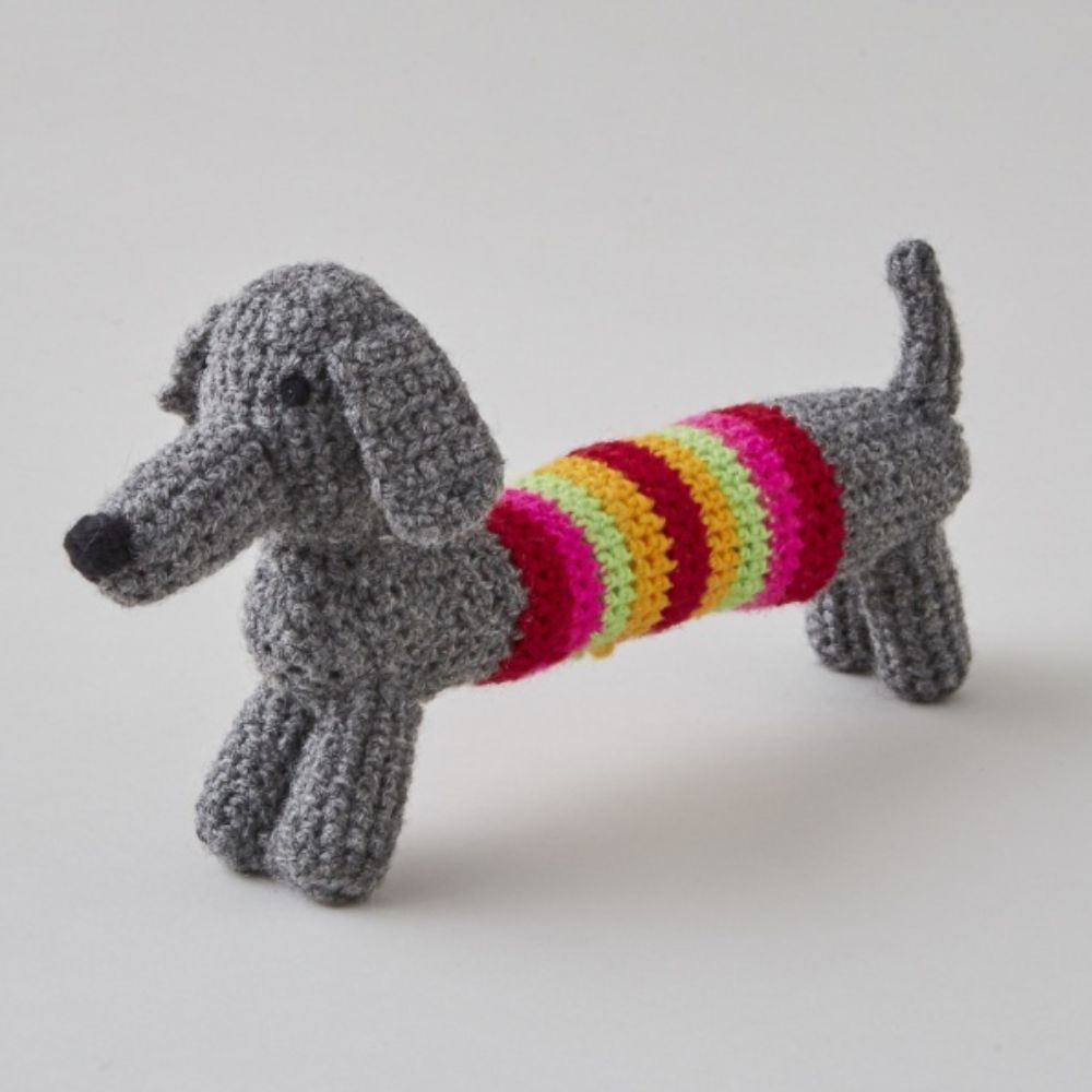 Buttonbag Crochet a Sausage Dog Kit