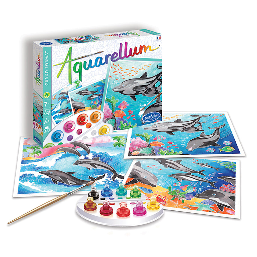Aquarellum Dolphins Painting Set for Kids
