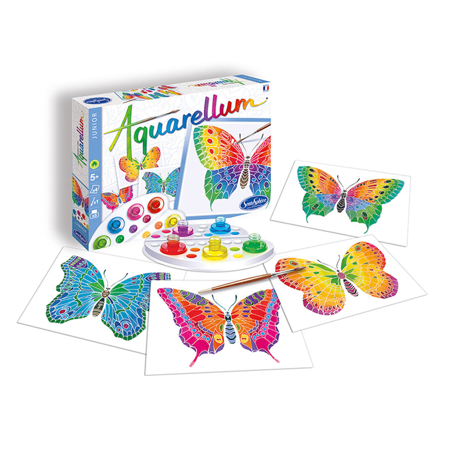 Aquarellum Junior Butterflies - Paint by Numbers Kit