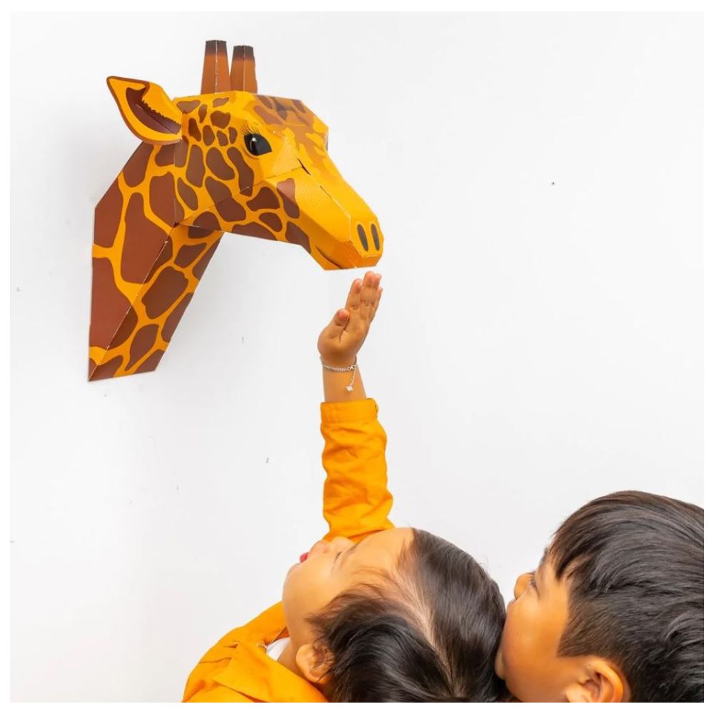 Clockwork Soldier - Create Your Own Gentle Giraffe Head Wall Art