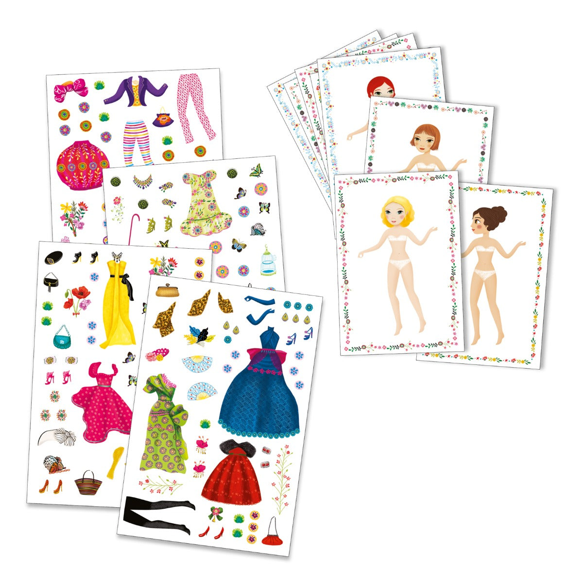 Djeco Stickers and Paper Dolls Massive Fashion DJ09691 1000 x 1000