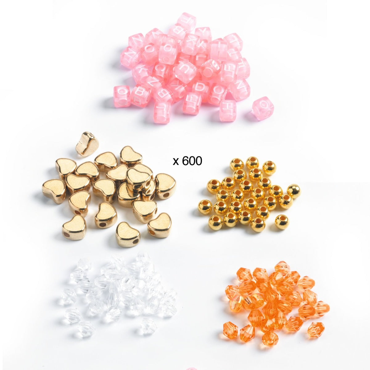Djeco Alphabet Beads - Gold