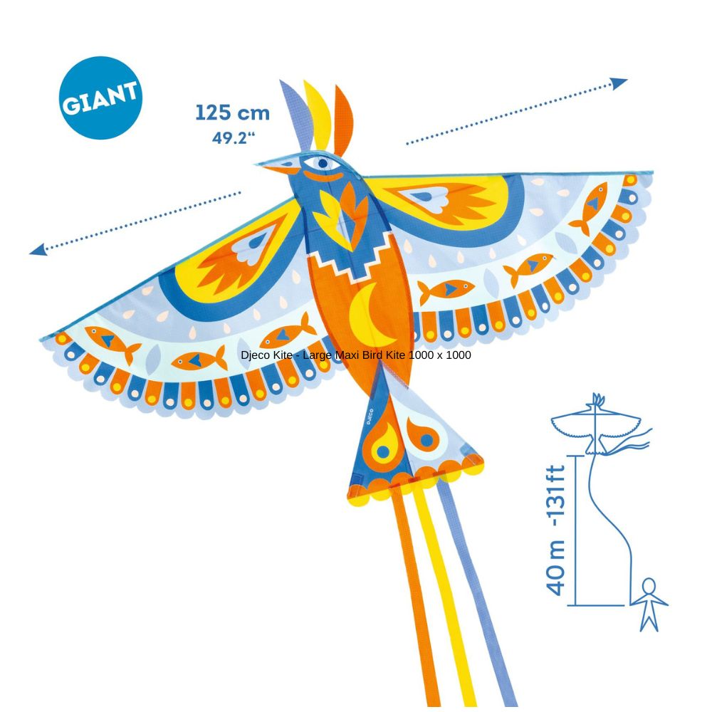 Djeco Kite - Large Maxi Bird Kite for Children age 5+