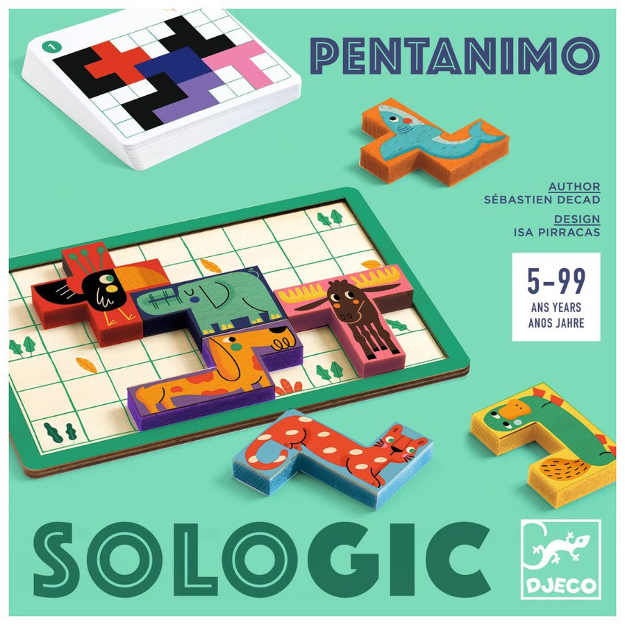 Djeco SoLogic Pentanimo - Logical Game to Play Solo