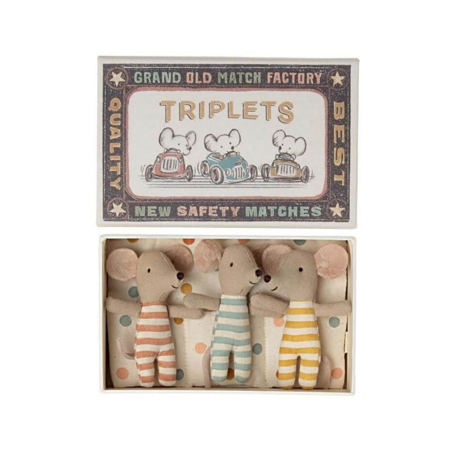 Maileg Triplets, Baby Mice in Matchbox 1000 x 1000