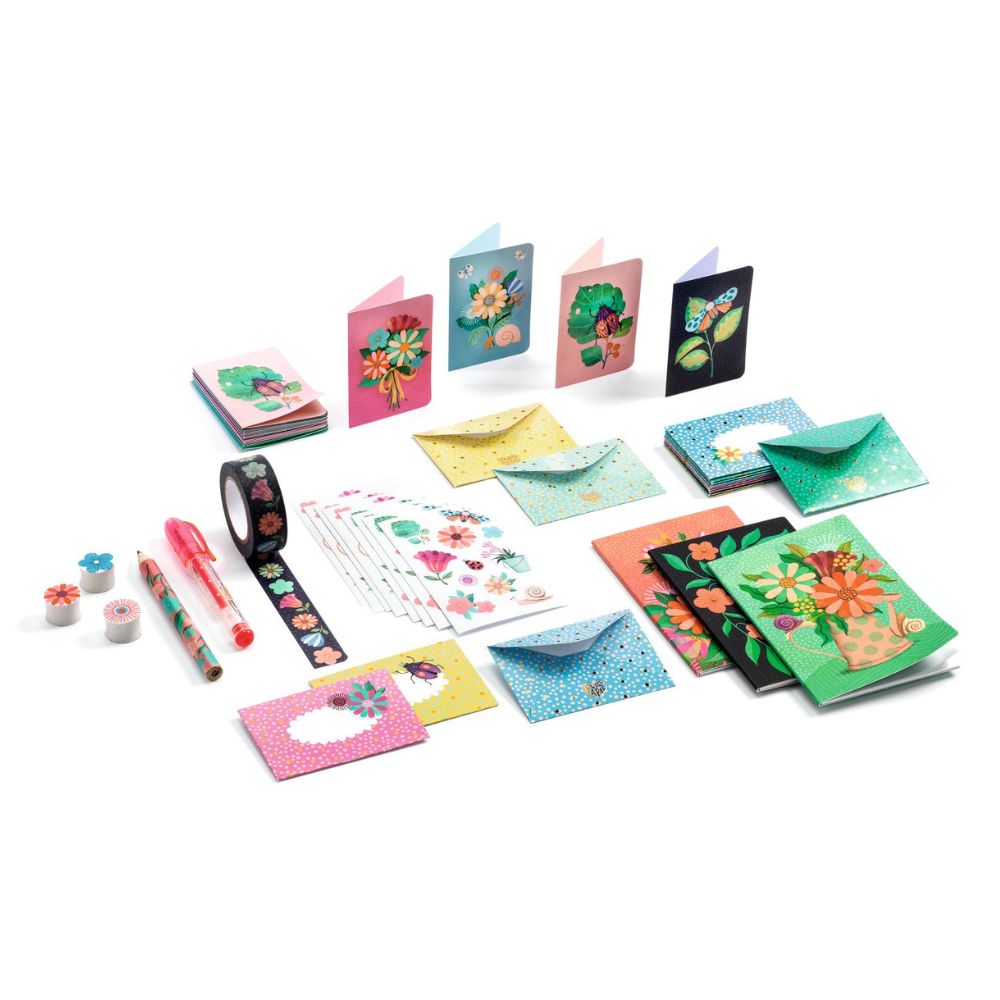 Djeco Lovely Paper - Mini Marie Box- Kids Writing Set