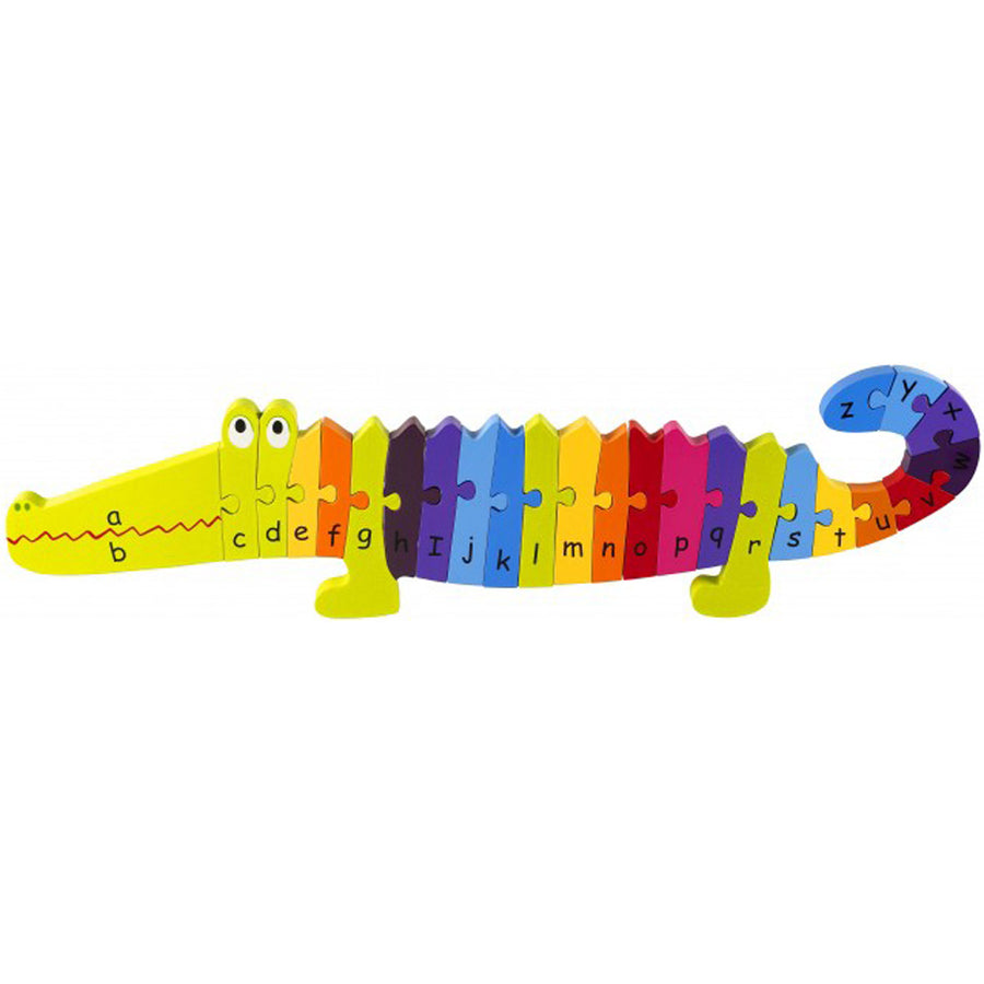 Orange Tree Toys - Wooden Crocodile Alphabet Puzzle