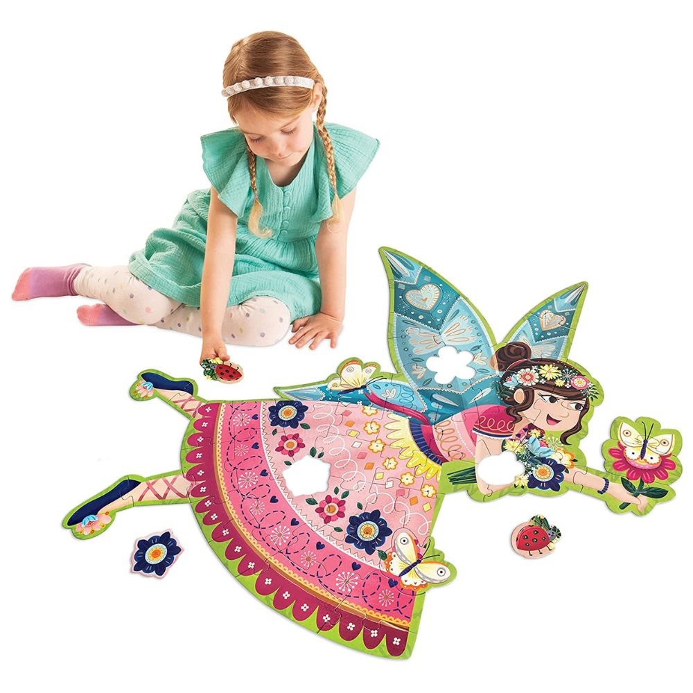 Peaceable Kingdom Shimmery Fairy Floor Puzzle