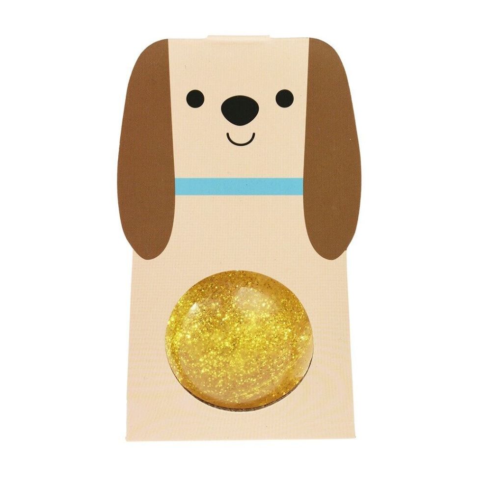 Rex London Gold Glitter Bouncy Ball Traditional Toys Crafts4Kids