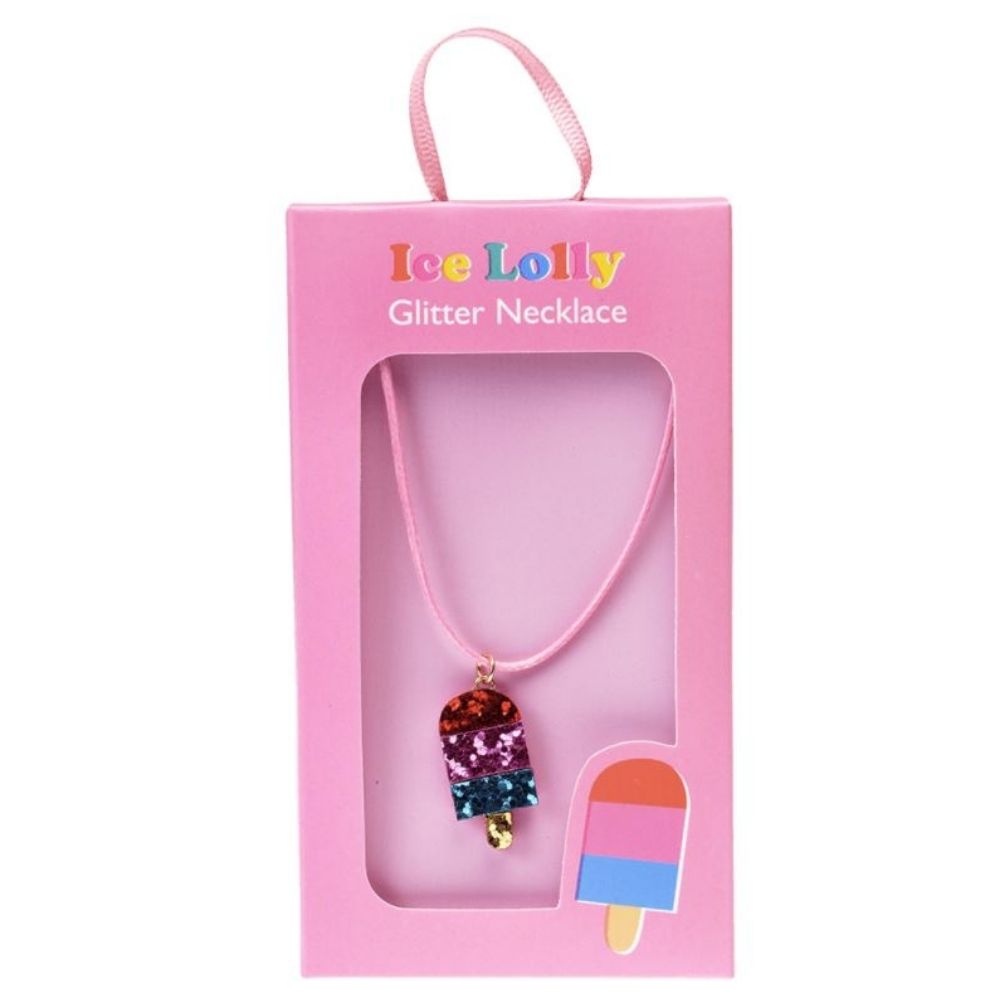 Rex London Ice Lolly Glitter Necklace Musical Jewellery Boxes