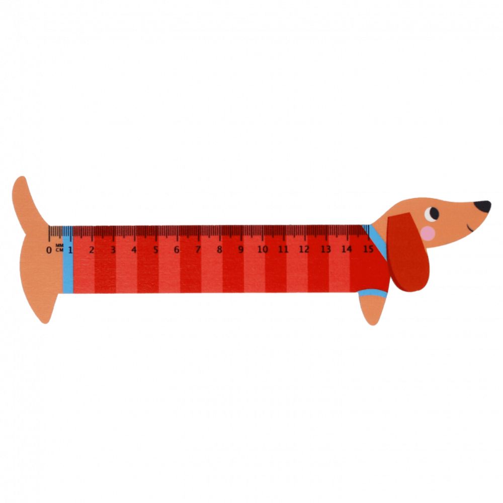 Rex London Sausage Dog Wooden Ruler