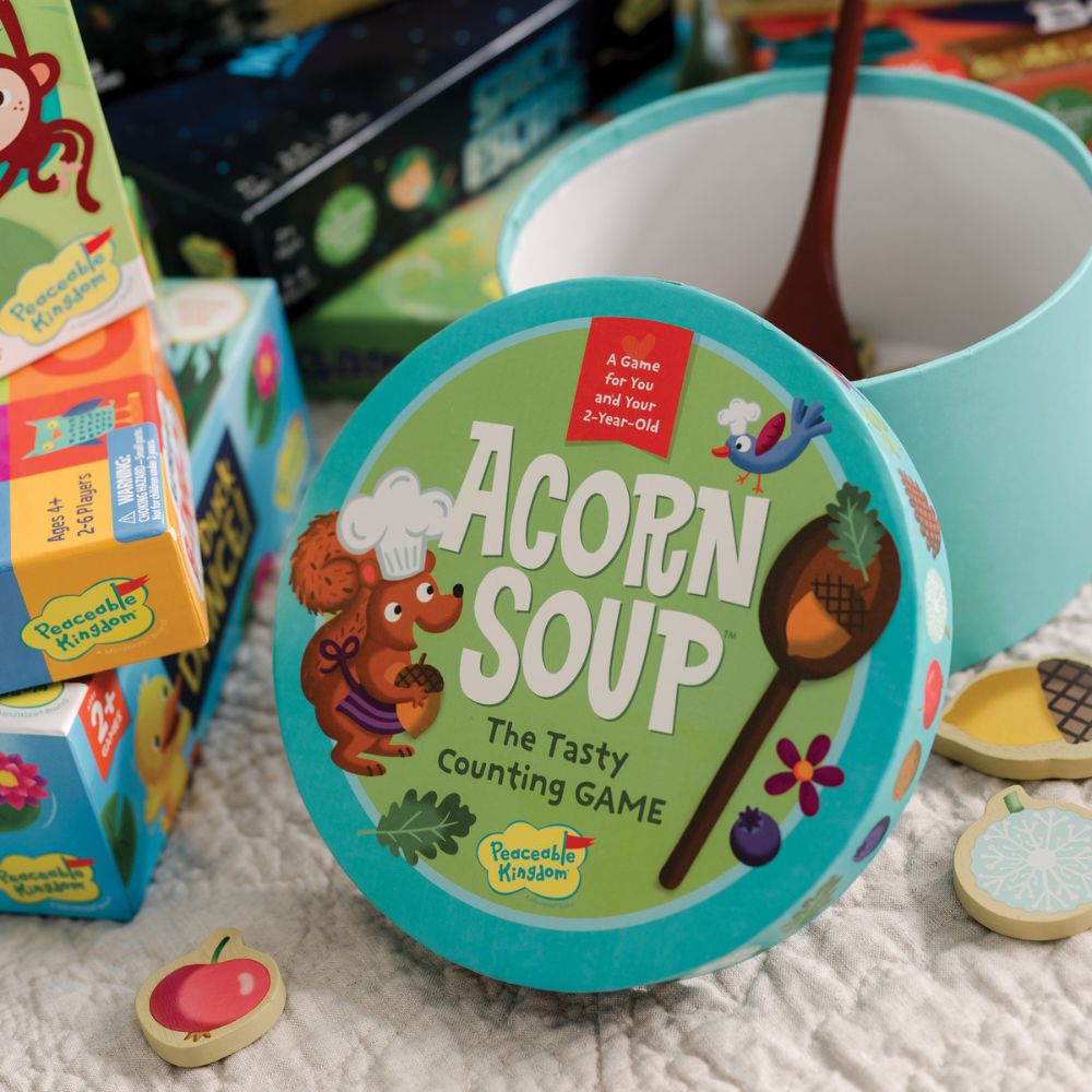 NEW Peaceable Kingdom Cooperative Game for Toddlers - Acorn Soup