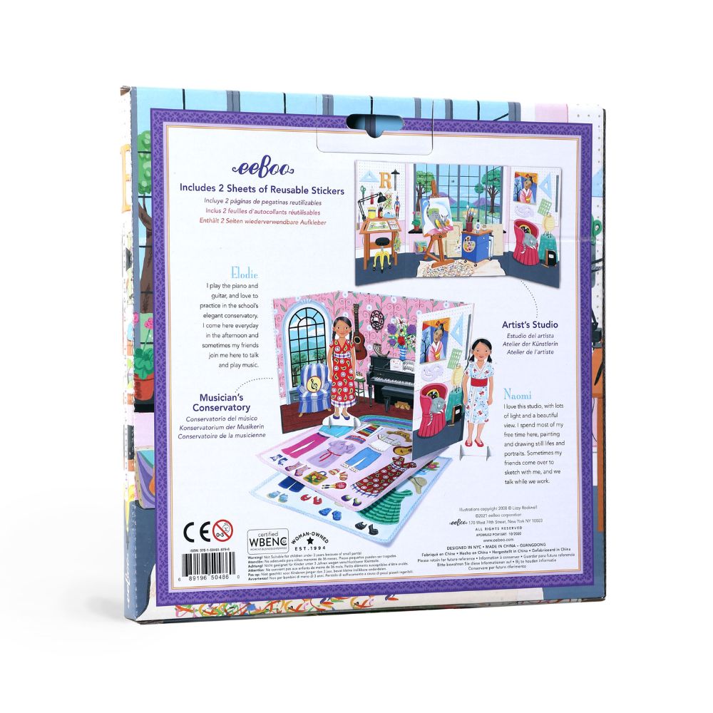 Eeboo Baker & Painter Paper Doll Set