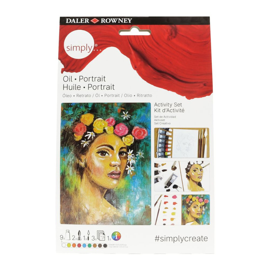 Daler Simply Oil Portrait Activity Set