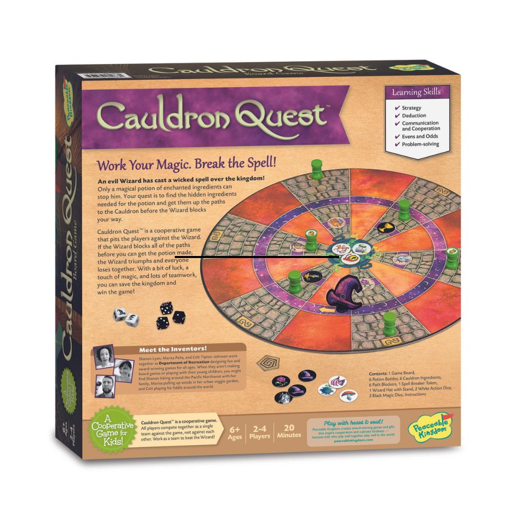 Peaceable Kingdom Cauldron Quest Cooperative Game