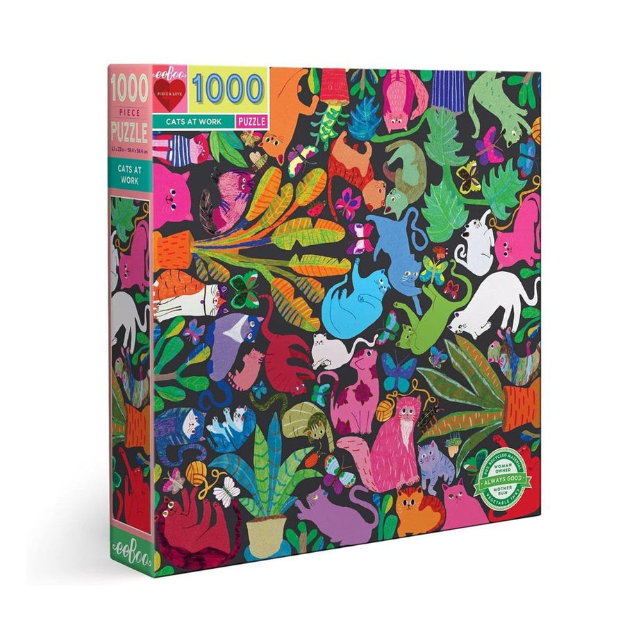 Eeboo Cats at Work 1000 Piece Family Puzzle