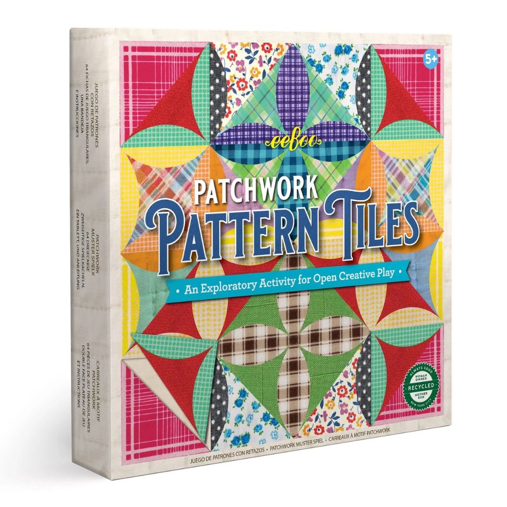 eeBoo Patchwork Pattern Tiles - Exploratory Activity for 5 years+