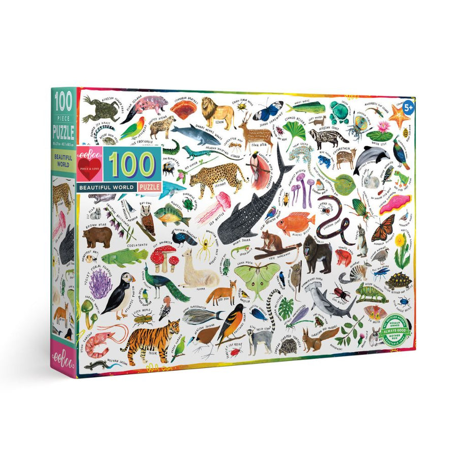 Eeboo Beautiful World 100 Piece Puzzle