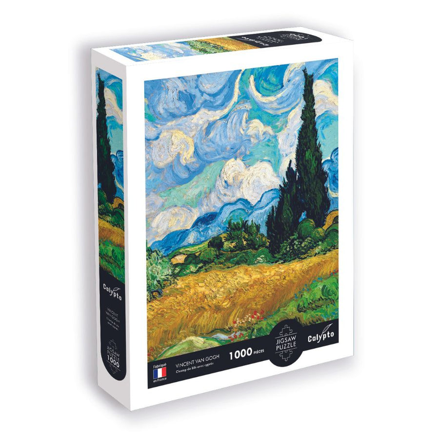 Calypto Jigsaw Puzzle 1000 Piece - Wheat Field with Cypresses - Van Gogh