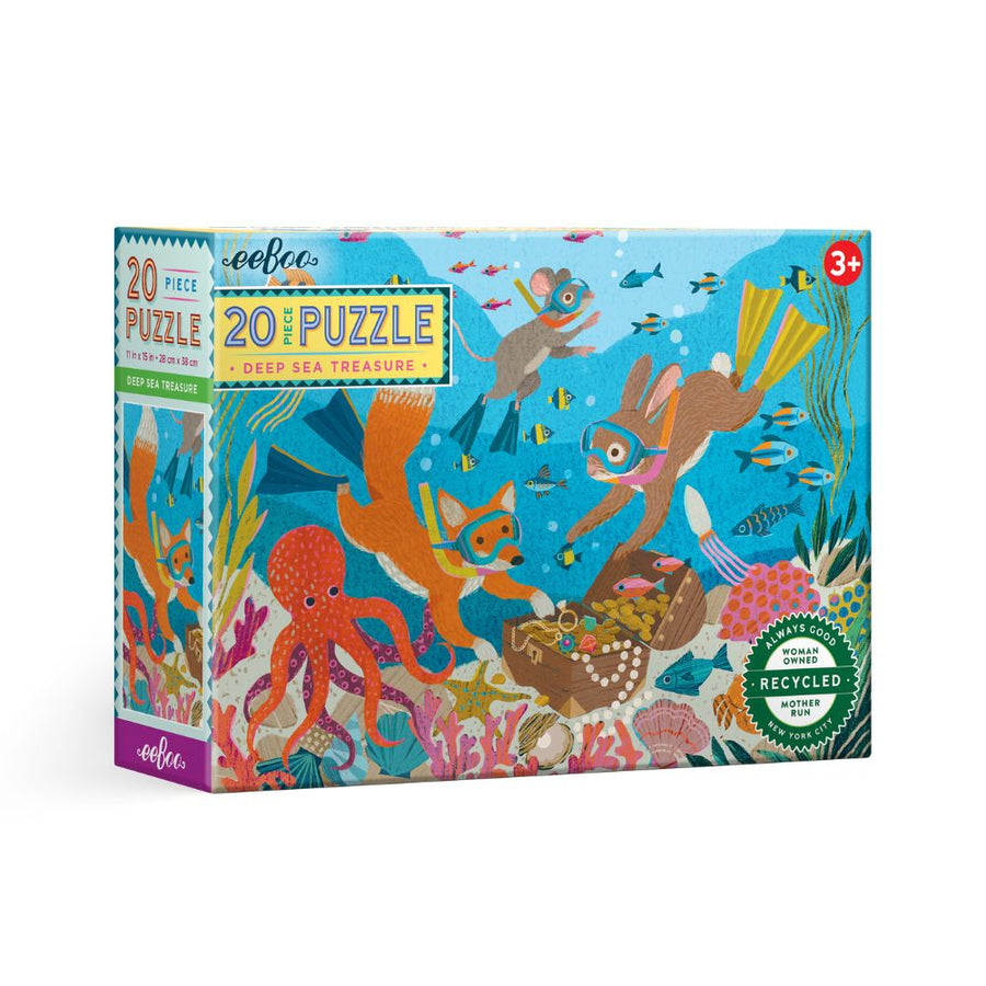 eeBoo Deep Sea Treasure 20 Piece Jigsaw Puzzle