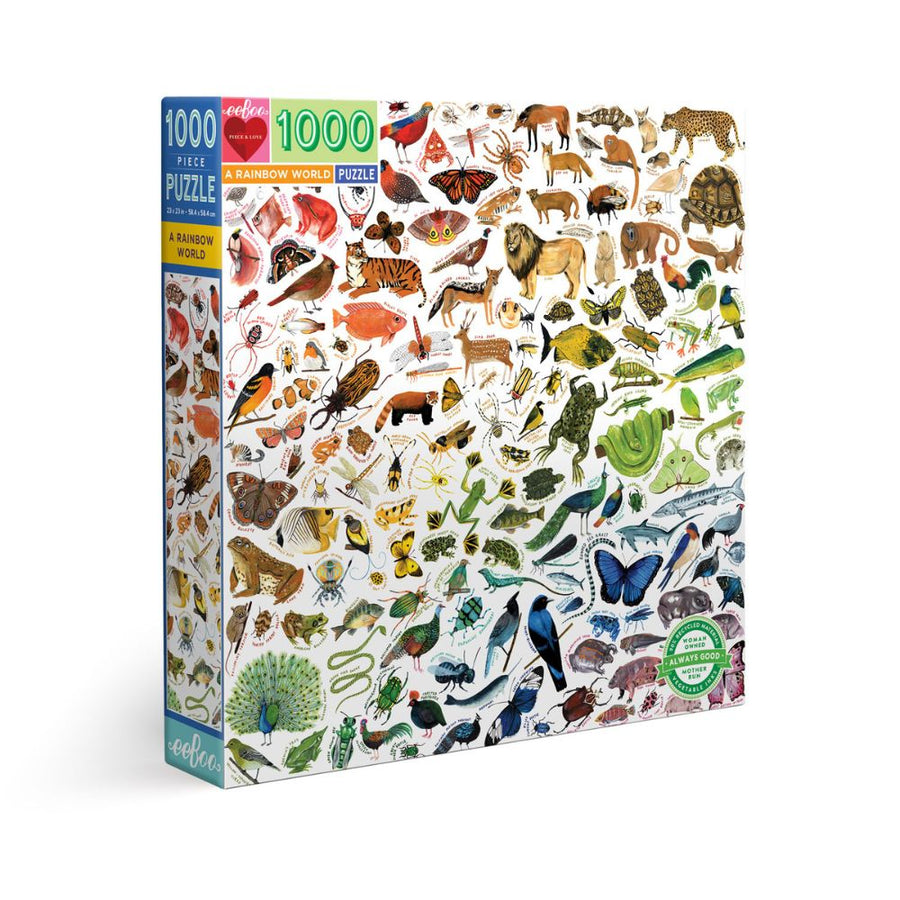 Eeboo A Rainbow World 1000 Piece Jigsaw Puzzle
