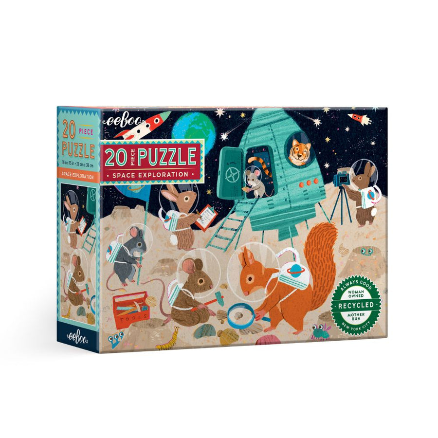 eeBoo Space Exploration 20 Piece Jigsaw Puzzle