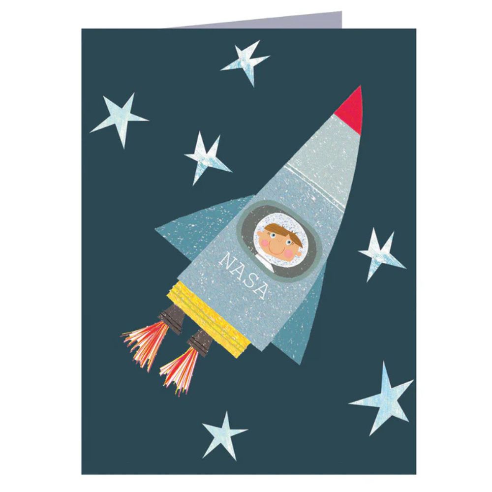 Spaceman Birthday Card