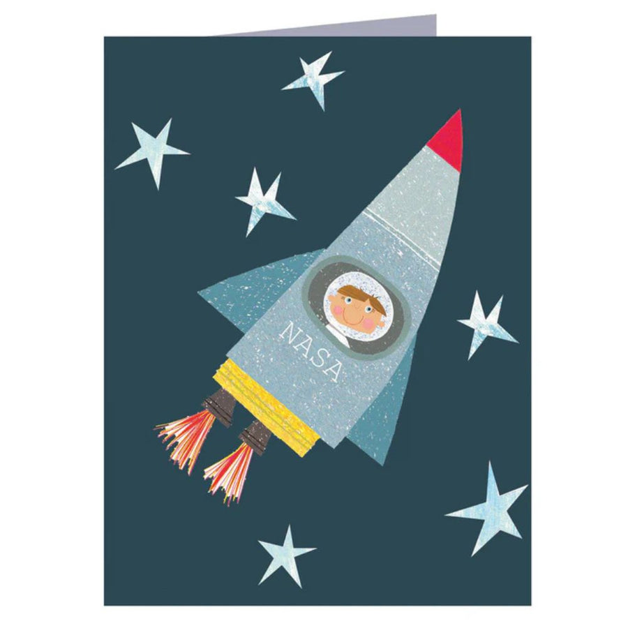 Spaceman Birthday Card