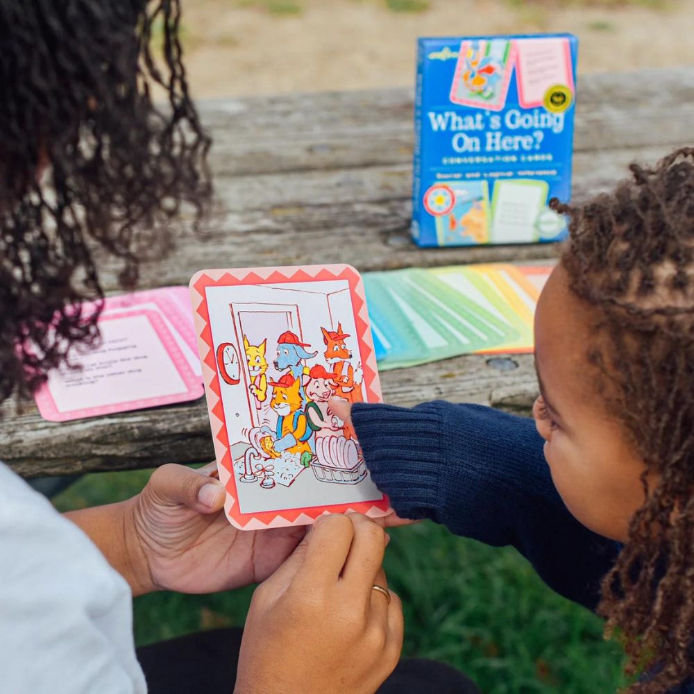 Eeboo What's Going On Here? Conversation Cards