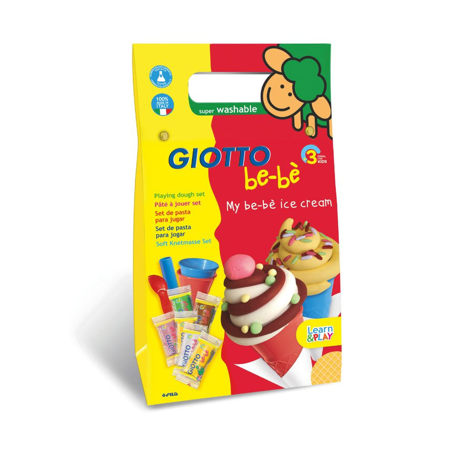 Giotto Be-Be My Ice Cream Modelling 11pcs Set - Play Dough for Toddlers