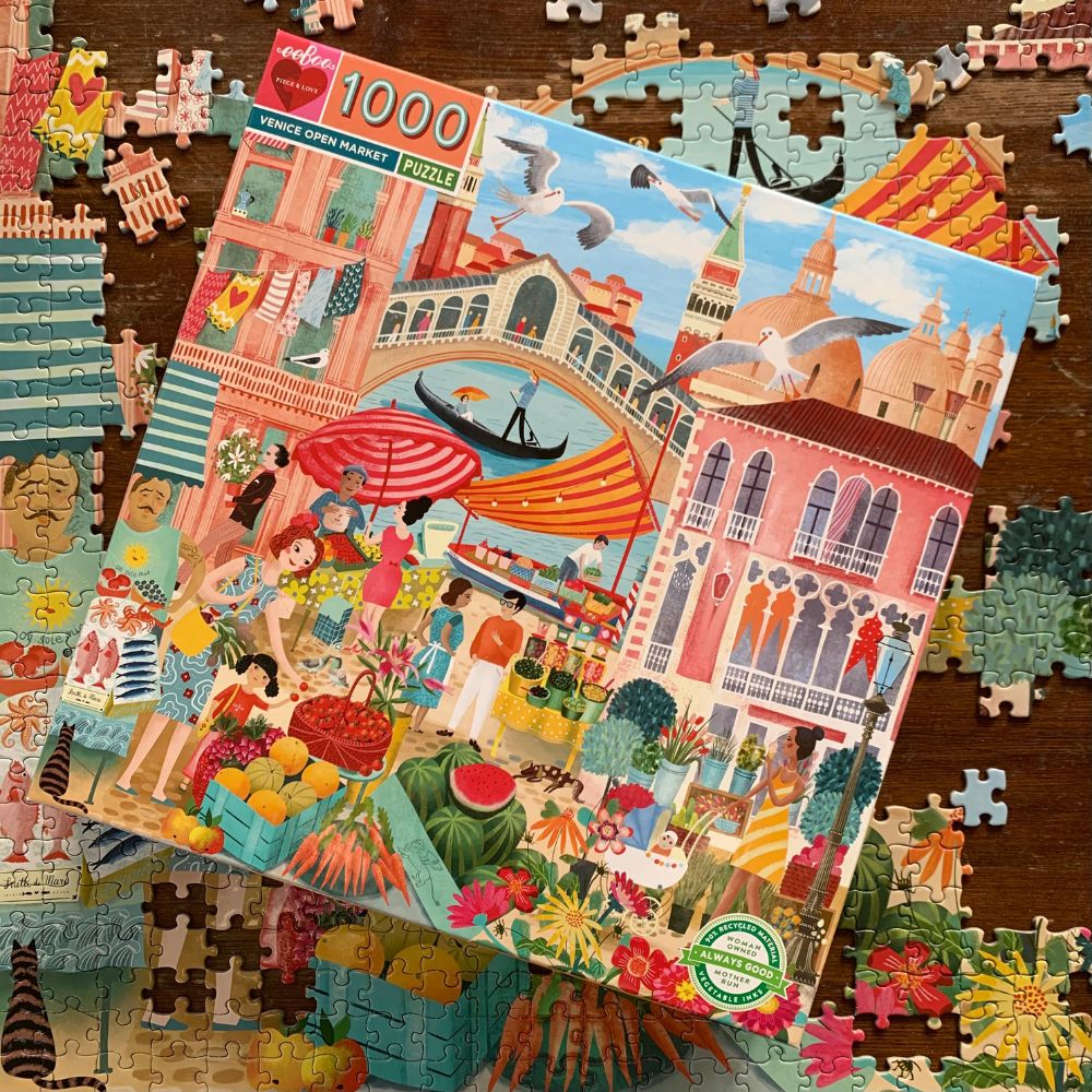Eeboo 1000 Piece Puzzle - Venice Open Market