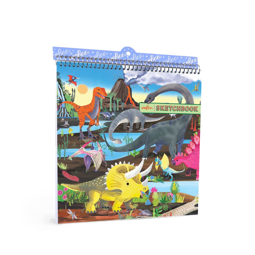 Eeboo Dinosaur Square Sketchbook