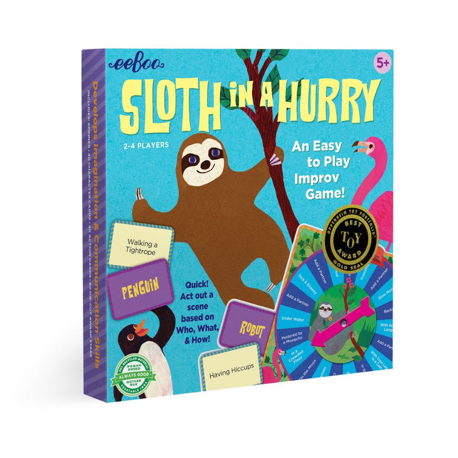 eeBoo Sloth In a Hurry - An improvisational game