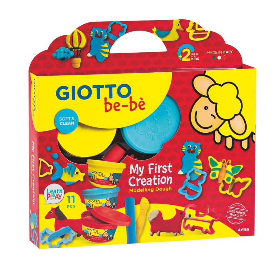 Giotto Be-Be My First Creations Play Dough Modelling 11pcs Set for 2 years+