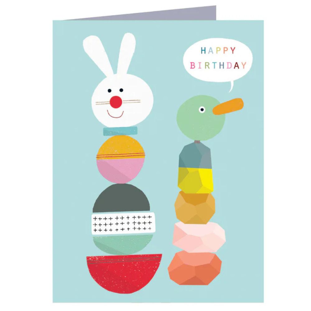Stacking Blocks Birthday Card