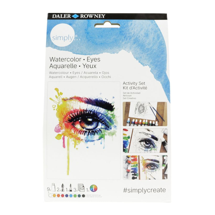 Daler Simply Watercolour Eyes Activity Set