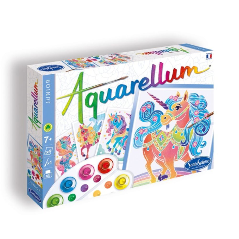 Aquarellum Junior Unicorns - Painting by Numbers for Kids
